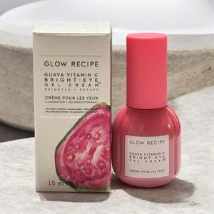 Glow Recipe Guava Vitamin C Bright-Eye Gel Cream - Full Size .5oz/15ml